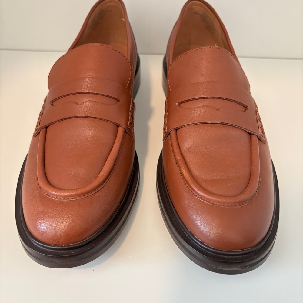 Madewell Brown Leather Penny Loafers - Picture 3 of 10